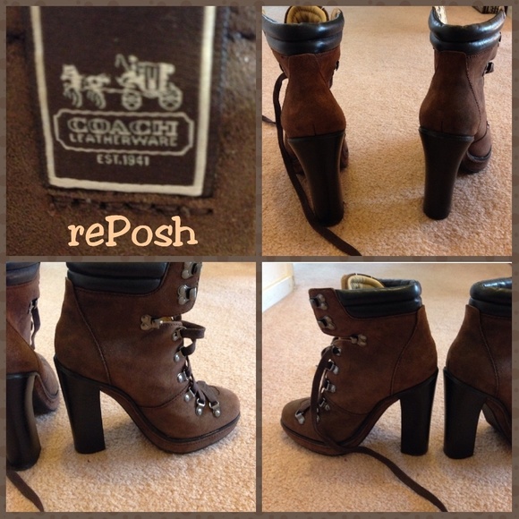 Coach Chocolate Suede - Picture 1 of 5